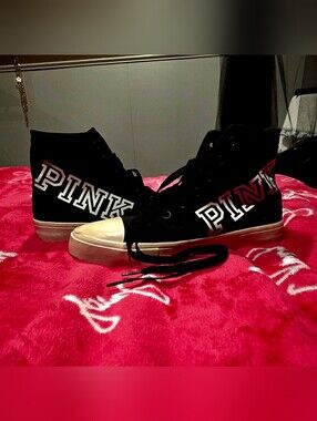 Victoria's Secret pink high top sneakers
